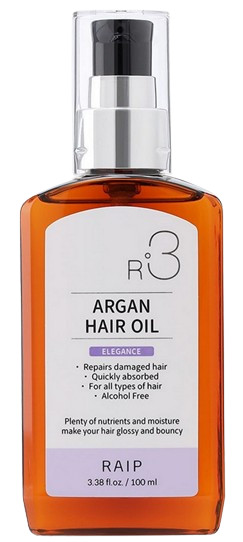 Raip R3 ARGAN HAIR OIL ELEGANCE — аргановое масло для волос, масло для волос, argan hair oil