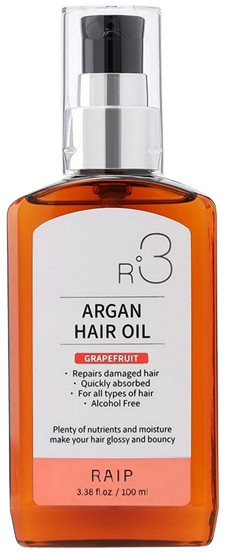 Raip R3 ARGAN HAIR OIL GRAPEFRUIT — аргановое масло для волос, масло для волос, argan hair oil