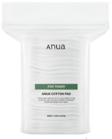 ANUA Хлопковые пэды для тонера COTTON PAD FOR TONER — хлопковые пэды, ватные диски, пэды для тонера