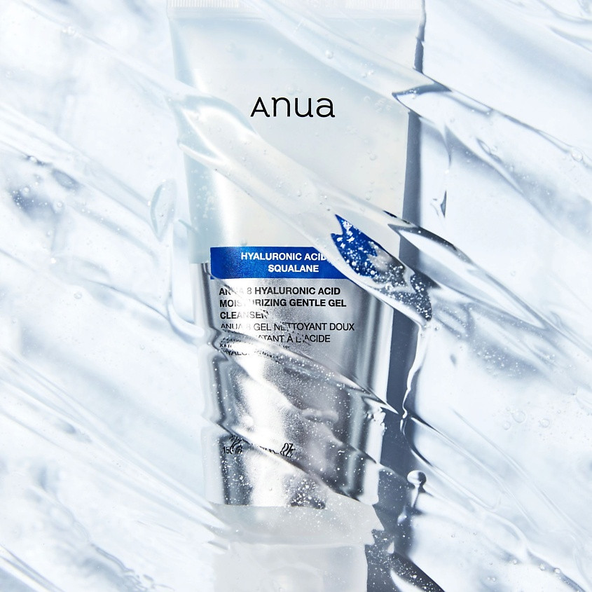ANUA Гель для умывания с гиалуроновой кислотой 8 HYALURONIC ACID MOISTURIZING GENTLE GEL CLEANSER — гель для умывания, гель для лица, очищающий гель — фото 4