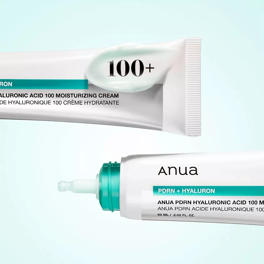 ANUA Лёгкий крем для лица с ПДРН, центеллой и гиалуроновой кислотой PDRN HYALURONIC ACID 100 MOISTURE CREAM — лёгкий крем для лица, крем для лица, увлажняющий крем — фото 3