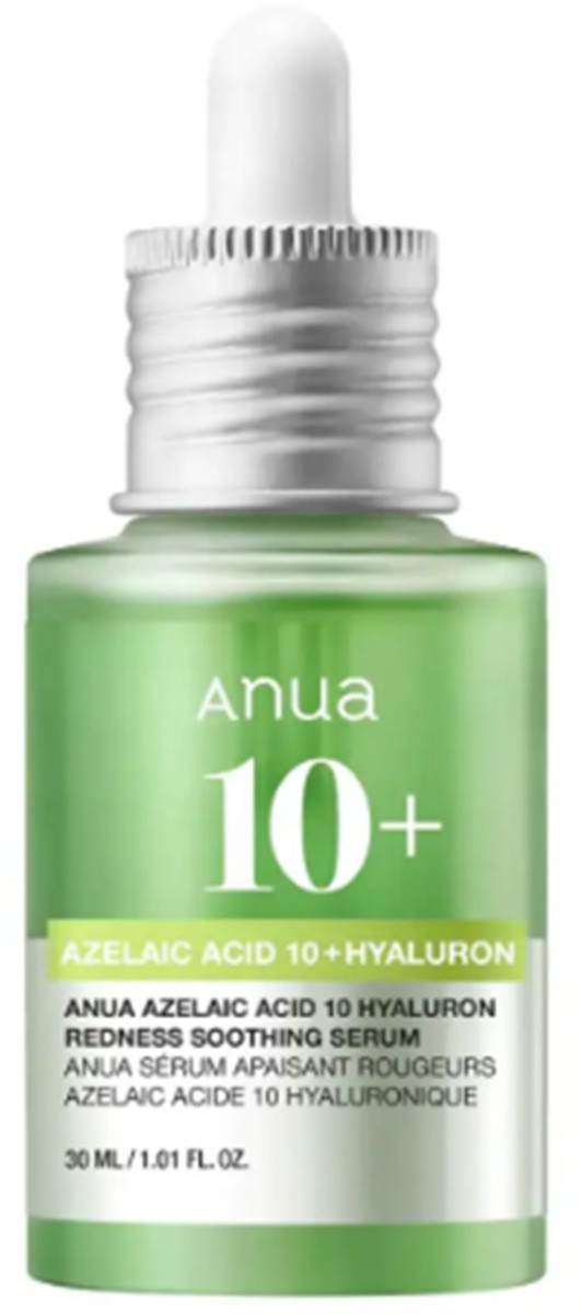 ANUA Успокаивающая сыворотка с азелаиновой кислотой AZELAIC ACID 10 HYALURON REDNESS SOOTHING SERUM — сыворотка для лица, успокаивающая сыворотка, сыворотка с азелаиновой кислотой