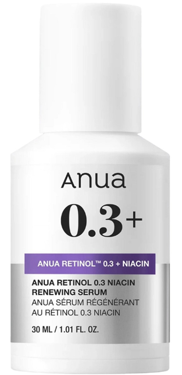 ANUA Обновляющая сыворотка с ретинолом и ниацинамидом RETINOL 0.3 + NIACIN RENEWING SERUM — обновляющая сыворотка, сыворотка для лица, сыворотка с ретинолом
