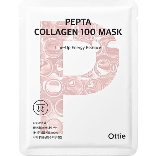 Ottie Укрепляющая тканевая маска для лица с коллагеном Pepta Collagen 100 Mask — ottie pepta collagen 100 mask, Ottie, тканевая маска