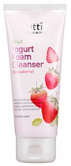 Ottie Йогуртовая пенка для умывания Fruit Yogurt Foam Cleanser клубника — ottie fruit yogurt foam cleanser strawberry, Ottie, пенка для умывания