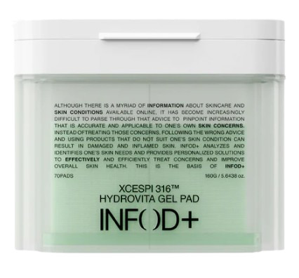 INFOD+ Увлажняющие тонер-пэды XCESPI316 Hydrovita Gel Pad — infodplus xcespi316 hydrovita gel pad, INFOD+, тонер-пэды для лица
