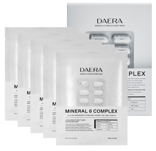 Daera Осветляющая тканевая маска для лица Mineral 6 Complex — daera mineral 6 complex mask, Daera, тканевая маска для лица