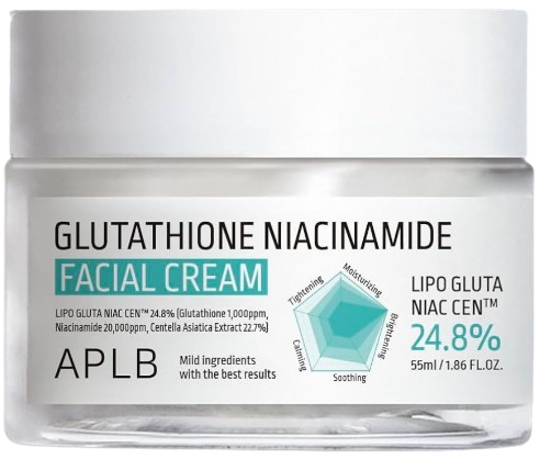 APLB Осветляющий крем с глутатионом и ниацинамидом Glutathione Niacinamide Facial Cream — aplb glutathione niacinamide facial cream, APLB, осветляющий крем для лица