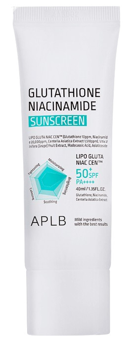 APLB Солнцезащитный крем Glutathione Niacinamide Sunscreen SPF50+ PA++++ — aplb glutathione niacinamide sunscreen spf50 pa++++, APLB, солнцезащитный крем