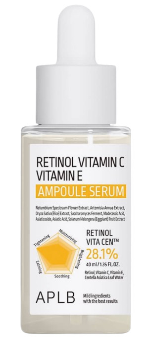 APLB Укрепляющая ампульная сыворотка с ретинолом Retinol Vitamin C Vitamin E Ampoule Serum — aplb retinol vitamin c vitamin e ampoule serum, APLB, ампульная сыворотка с ретинолом