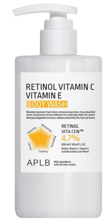 APLB Гель для душа с ретинолом и витамином С Retinol Vitamin C Vitamin E Body Wash — aplb retinol vitamin c vitamin e body wash, APLB, гель для душа с ретинолом