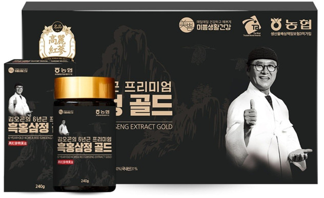 Mippeum Экстракт 6-летнего корейского красного женьшеня Premium Gold Black Label — экстракт женьшеня, красный женьшень, корейский женьшень