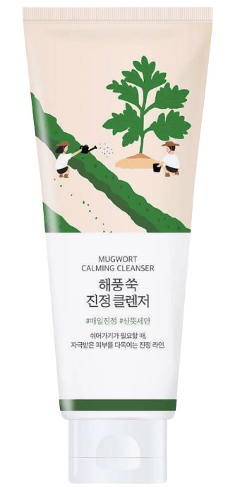 Round Lab Успокаивающая пенка для умывания с полынью Mugwort Calming Cleanser — round lab mugwort calming cleanser, Round Lab, пенка для умывания
