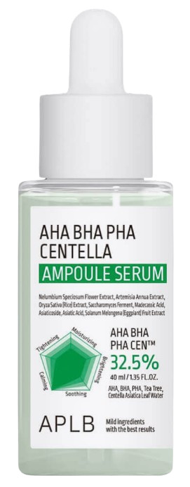 APLB Успокаивающая ампульная сыворотка AHA BHA PHA Centella Ampoule Serum — aplb aha bha pha centella ampoule serum, APLB, ампульная сыворотка для лица