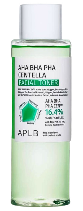 APLB Успокаивающий тоник против воспалений AHA BHA PHA Centella Facial Toner — aplb aha bha pha centella facial toner, APLB, тонер для лица