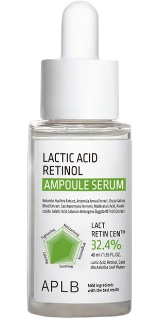 APLB Ампульная сыворотка с ретинолом Lactic Acid Retinol Ampoule Serum