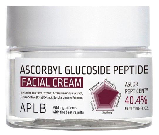 APLB Осветляющий крем с витамином C и пептидами Ascorbyl Glucoside Peptide Facial Cream