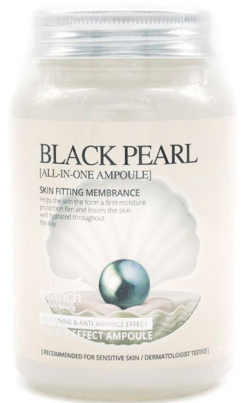 Eco Branch Ампульная сыворотка для лица с черным жемчугом Black Pearl All-In-One Ampoule — ампульная сыворотка, ампула для лица, сыворотка для лица