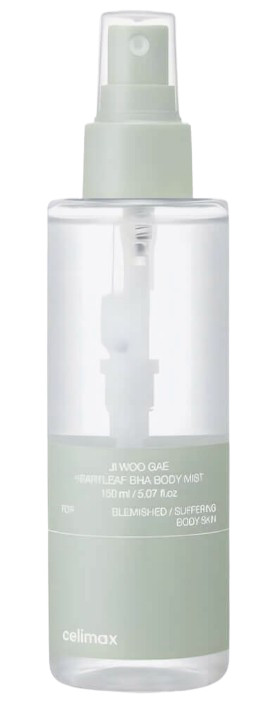Celimax Мист для тела с BHA против акне Ji Woo Gae Heartleaf BHA Body Mist