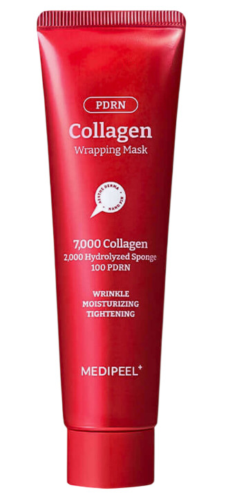 MediPeel Подтягивающая маска-плёнка с коллагеном и ПДРН Collagen Glow Wrapping Mask