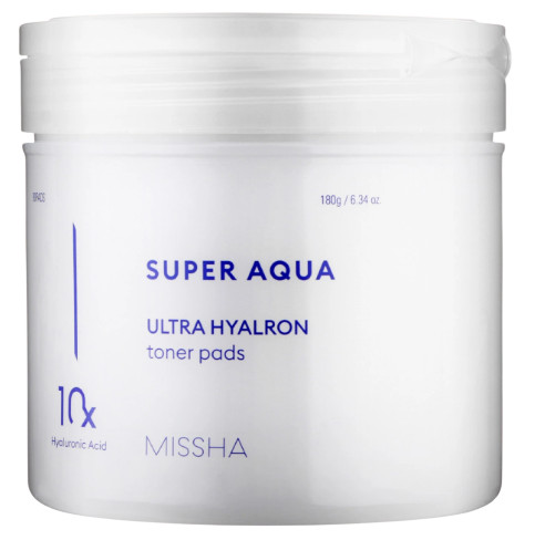Missha Увлажняющие тонер-пэды Super Aqua Ultra Hyalron Toner Pads