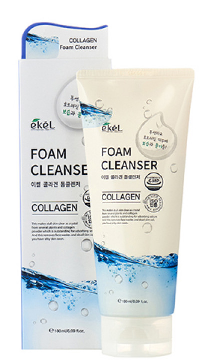 EKEL Пенка для умывания с коллагеном Foam Cleanser Collagen — пенка для умывания, очищающая пенка, пенка для лица