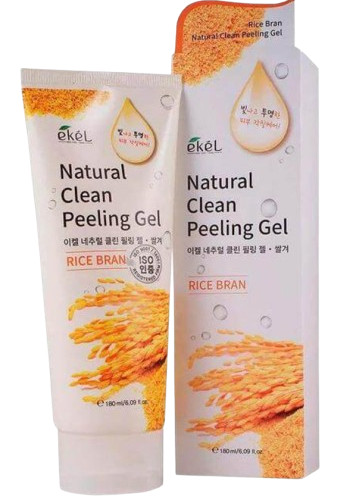 EKEL Пилинг-скатка для лица с экстрактом отрубей риса Peeling Gel Rice Bran — пилинг-скатка, скатка для лица, пилинг гель