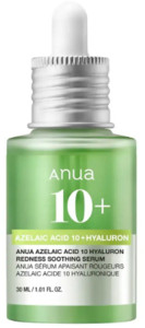 Успокаивающая сыворотка с азелаиновой кислотой AZELAIC ACID 10 HYALURON REDNESS SOOTHING SERUM