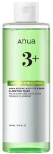 ANUA Успокаивающий тонер с 3% азелаиновой кислоты AZELAIC ACID 3 CICA SKIN CLARIFYING TONER