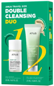 ANUA Мини-набор для двойного очищения в travel-формате TRAVEL SIZE DOUBLE CLEANSING DUO