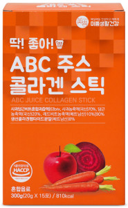 Низкомолекулярный коллаген с соком ABC (яблоко, свёкла, морковь), желе-стик