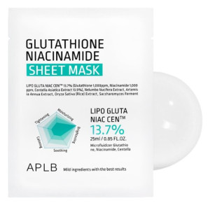 Тканевая маска с глутатионом и ниацинамидом Glutathione Niacinamide Sheet Mask