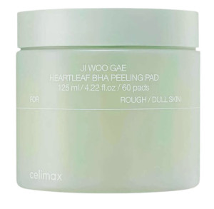 Отшелушивающие пэды с экстрактом хауттюйнии Ji Woo Gae Heartleaf BHA Peeling Pad