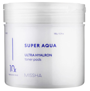 Увлажняющие тонер-пэды Super Aqua Ultra Hyalron Toner Pads